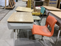 (2) SCHOOL DESKS