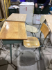 (2) SCHOOL DESKS