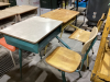 (2) SCHOOL DESKS