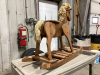 OAK WOOD ROCKING HORSE - 2