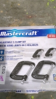 Mastercraft four piece C clamp set