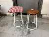 2 STOOLS - ONE HAS CUSHION