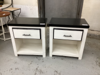 2 END TABLES - HAVE 1 DRAWER EACH