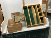 3 WOOD PIECES - ORANGE BOX, CADDY BOX , WINE CRATE