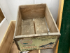 3 WOOD PIECES - ORANGE BOX, CADDY BOX , WINE CRATE - 2