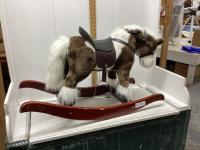 SMALL ROCKING HORSE -MAKES NOISES + MOVES