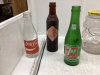 2 BOXES- COCA-COLA CRATE W/ OLD BOTTLES AND BOX WITH COLLECTIBLE JARS - 3