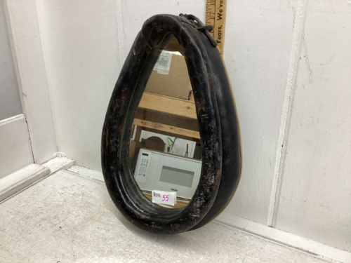 SMALL HORSE COLLAR MIRROR 17” TALL