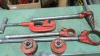 "Ridgid" 2 pipe threaders, 1 reamer , 1 cutter, 2 dies