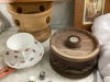 SMALL PICTURES, HANDMADE WOOD BOX, TEACUP + SAUCER, THIMBLES-VARIETY - 3