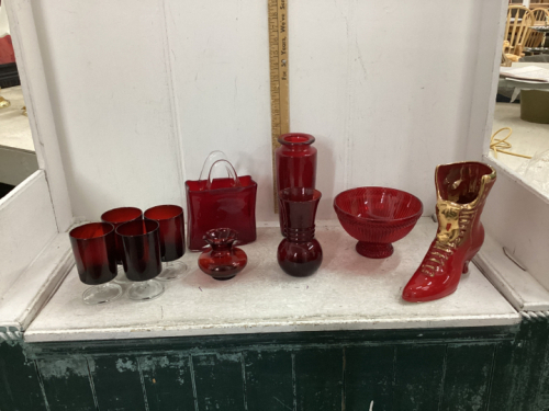 RED GLASS WARE