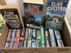 2 BOXES OF CLIVE CUSSLER BOOKS - 2