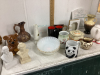 GLASSWARE -VASES, TEAPOT, PICTURE FRAME - 2