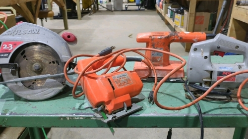 Box of electrical hand tools