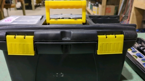 Plastic Toolbox and contents