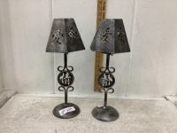 (2) TEA LIGHT CANDLE HOLDERS