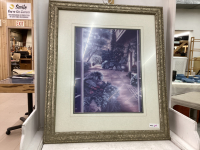 LARGE FRAMED GARDEN PICTURE