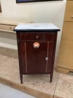 SMALL METAL CABINET - WITH TOWEL RACK ON BACK