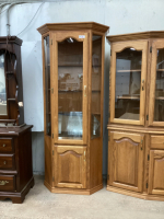 OAK DISPLAY CABINET