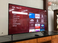 65”. TCL ROKU TV - W/REMOTE