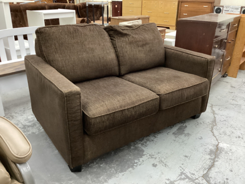 BROWN LOVESEAT