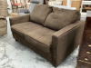 BROWN LOVESEAT - 2