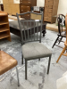 SINGLE METAL CHAIR W/LIGHTLY PADDED SEAT