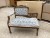 (3) ANTIQUE FURNITURE PIECES -ROCKER, SETTEE, CHAIR - 5