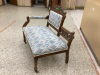 (3) ANTIQUE FURNITURE PIECES -ROCKER, SETTEE, CHAIR - 6