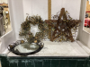 ANTIQUE ROUND CONVEX MIRROR & DECOR STARS