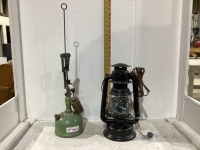 GAS LANTERN & BEACON LANTERN W/ MINI LIGHTS INSIDE