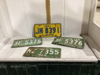 (4) OLD ALBERTA LICENSE PLATES