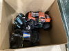 LARGE BOXFUL OF RC TOYS - UNKNOWN IF ALL CONTROLLERS ARE THERE OR MATCH UP - 2