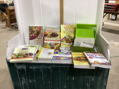 BOX OF COOKBOOKS