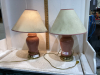 (2) PINK LAMPS