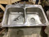 STAINLESS STEEL DOUBLE SINK