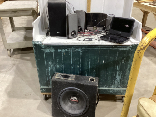 BOSE, LG SPEAKER ,AUTOMOTIVE BASS, PORTABLE DVD PLAYER