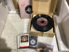 BOX WITH LP RECORDS AND 45 RECORDS + A FEW CASSETTES - 2