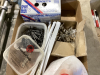 BOX WITH TILE CUTTER, POWDERED CHALK, BRACKETS, CONCRETE NAILS,HINGES - 2