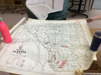 ALBERTA MAP ELECTORAL DIVISIONS 1952 + NOSE CREEK HISTORICAL MAP 1792-1960