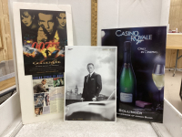 JAMES BOND 007 POSTERS ON 2 FOAM BOARD + 1 CARDBOARD