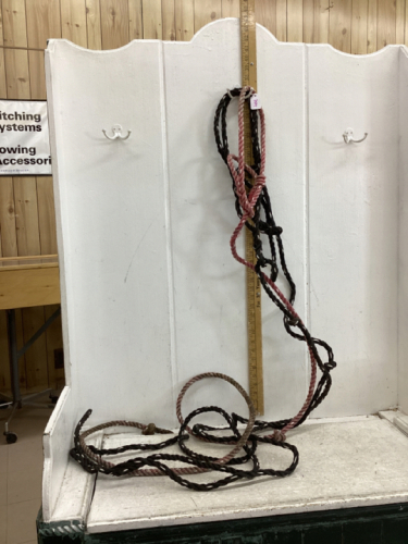 3 CATTLE ROPE HALTERS