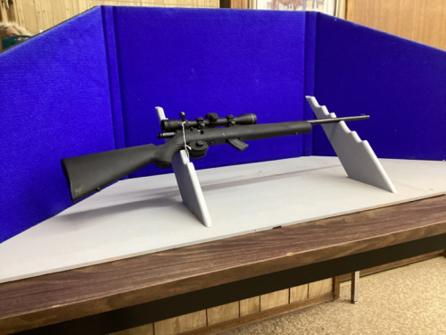 SAVAGE MARK II. 22 LR BOLT ACTION, WITH STEEL CLIP COMES WITH CENTRE POINT SCOPE…NYLON STOCK