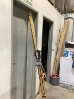 VINTAGE LAMPINEN CROSS COUNTRY SKIS WITH POLES