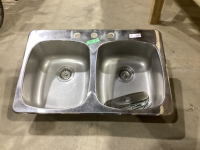 DOUBLE BOWL STAINLESS STEEL KITCHEN SINK