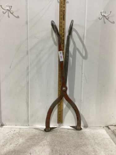 LARGE ALUMINUM ICE TONGS WITH SHARP POINTS