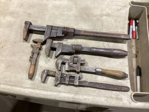 ANTIQUE PIPE WRENCHES