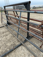 One steel gate, 14 feet