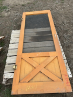 Wooden screen door