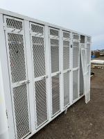 Steel storage lockers